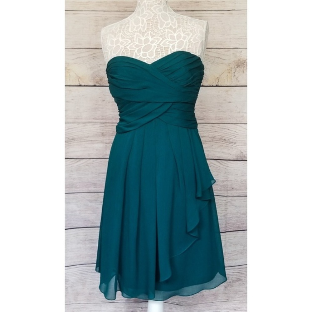 David's Bridal Chiffon Cascade Dress